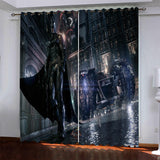Load image into Gallery viewer, Superhero Batman Pattern Curtains Blackout Window Drapes
