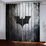 Load image into Gallery viewer, Superhero Batman Pattern Curtains Blackout Window Drapes