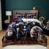 Laden Sie das Bild in den Galerie-Viewer, The Addams Family Cosplay UK Bettwäsche-Set Bettbezug Bettwäsche-Sets