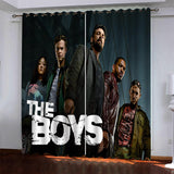 Load image into Gallery viewer, The Boys Curtains Pattern Blackout Window Drapes
