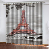 Carica l&#39;immagine nel visualizzatore Galleria, La decorazione della stanza delle tende oscuranti della finestra del cosplay delle tende della Torre Eiffel