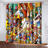 Carica l&#39;immagine nel visualizzatore Galleria, The Legend of Zelda Curtains  Pattern Blackout Window Drapes