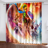 Carica l&#39;immagine nel visualizzatore Galleria, The Legend of Zelda Curtains  Pattern Blackout Window Drapes