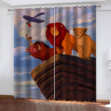 Carica l'immagine nel visualizzatore Galleria, The Lion King Curtains Blackout Window Treatments Drapes Room Decor