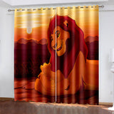Load image into Gallery viewer, The Lion King Curtains Cosplay Blackout Window Treatments Drapes