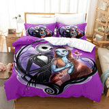 Laden Sie das Bild in den Galerie-Viewer, The Nightmare Before Christmas Bettwäsche-Set UK Bettbezug Bett-Sets