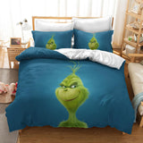 Load image into Gallery viewer, The Santa Grinch Christmas UK Bedding Set Quilt Cover