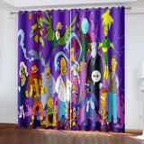 Carica l&#39;immagine nel visualizzatore Galleria, The Simpsons Curtains Pattern Blackout Window Drapes