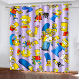 Carica l&#39;immagine nel visualizzatore Galleria, The Simpsons Curtains Pattern Blackout Window Drapes