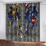 Laden Sie das Bild in den Galerie-Viewer, The Transformers Vorhänge Cosplay Blackout Fenstervorhänge Raumdekoration