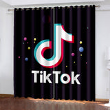 Load image into Gallery viewer, Tiktok Curtains Blackout Window Treatments Drapes for Room Decoration