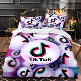 Laden Sie das Bild in den Galerie-Viewer, Tiktok UK Bettwäsche-Set Tik Tok Cosplay Quilt Bettbezug Bettsets