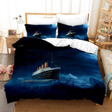 Laden Sie das Bild in den Galerie-Viewer, Titanic Jack und Rose Cosplay Bettwäsche-Set Bettbezüge Bettwäsche-Sets