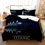 Laden Sie das Bild in den Galerie-Viewer, Titanic Jack und Rose Cosplay Bettwäsche-Set Bettbezüge Bettwäsche-Sets