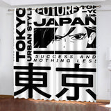 Load image into Gallery viewer, Tokyo Ghoul Curtains Pattern Blackout Window Drapes