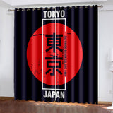 Load image into Gallery viewer, Tokyo Ghoul Curtains Pattern Blackout Window Drapes