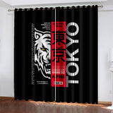 Load image into Gallery viewer, Tokyo Ghoul Curtains Pattern Blackout Window Drapes