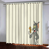 Load image into Gallery viewer, Tom and Jerry Curtains Pattern Blackout Window Drapes
