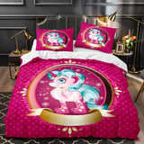 Load image into Gallery viewer, Unicorn Bedding Set Quilt Duvet Cover Bedding Sets for Kids Gift