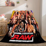 Load image into Gallery viewer, WWE RAW Blanket World Wrestling Entertainment Flannel Fleece Blankets