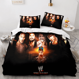 Laden Sie das Bild in den Galerie-Viewer, WWE RAW Cosplay-Bettwäsche-Set, Steppdecke, Bettbezüge, Bettwäsche-Sets in UK-Größe