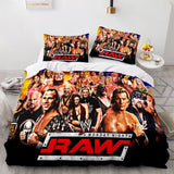 Laden Sie das Bild in den Galerie-Viewer, WWE RAW Cosplay UK Bettwäsche-Set Steppdecke Bettbezüge Bettwäsche-Sets