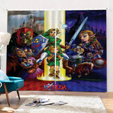 Carica l&#39;immagine nel visualizzatore Galleria, Tende Zelda Cosplay Tende oscuranti per finestre per la decorazione della stanza